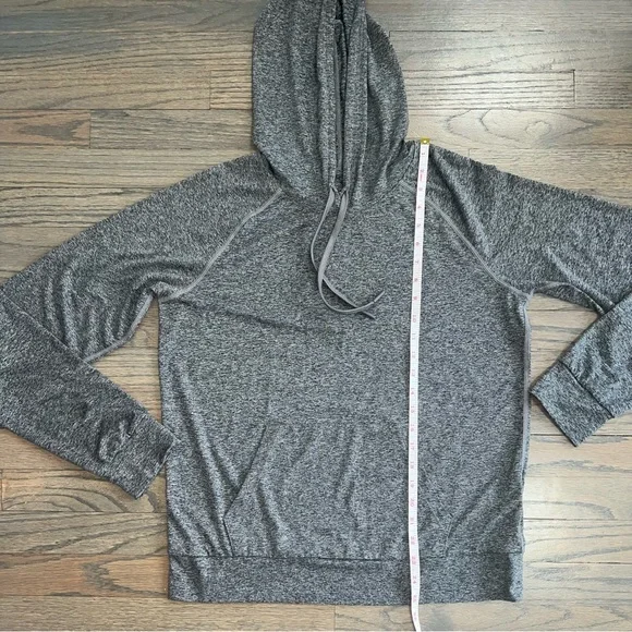Quince Heather Grey Flowknit Pullover Hoodie Women’s Medium NWOT - Picture 7 of 10